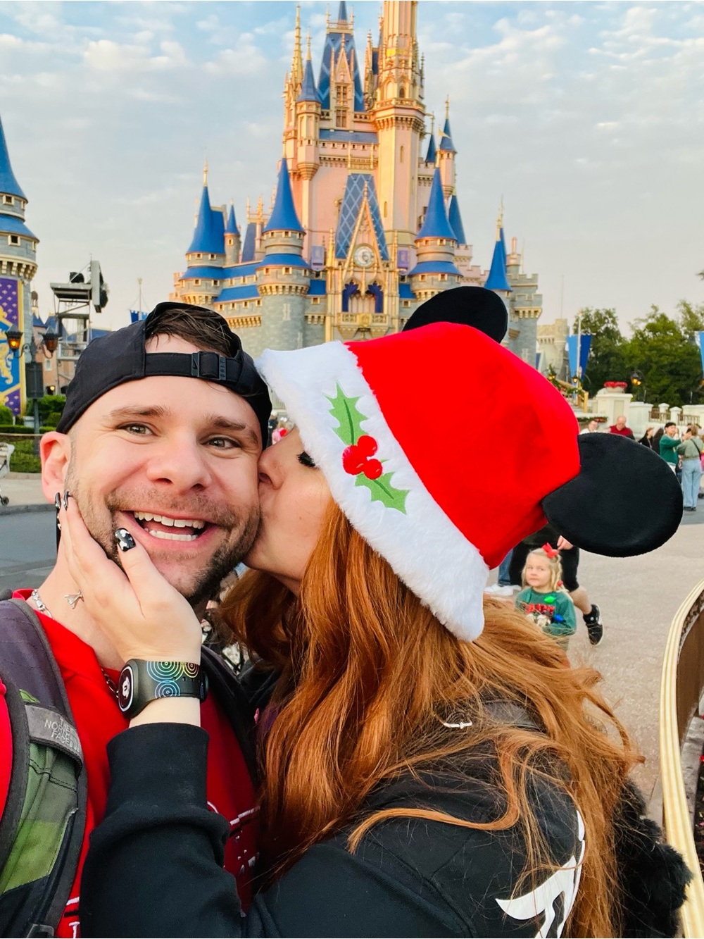 WDW Christmas Ears Bucket Hat